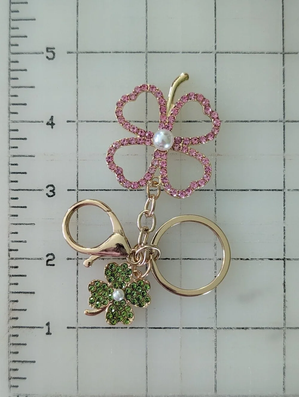 Chloe Accessory - Lucky Four Leaf Clover Bag Charm / Keychain